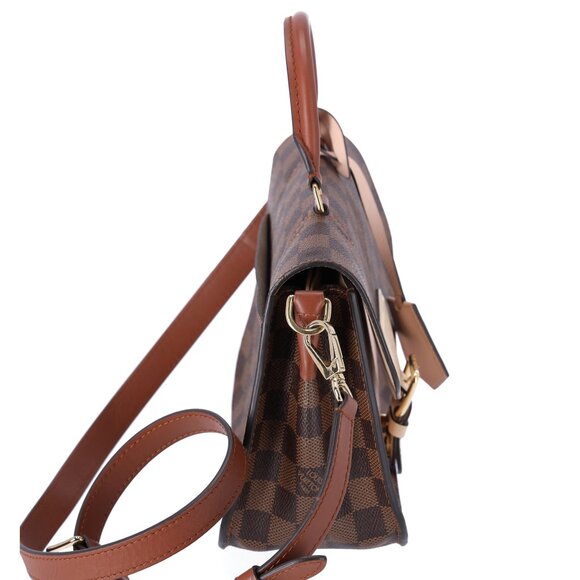 Louis Vuitton Beaumarchais Top Handle Bag Handbag Brown Damier Ebene Pink - Picture 8 of 15